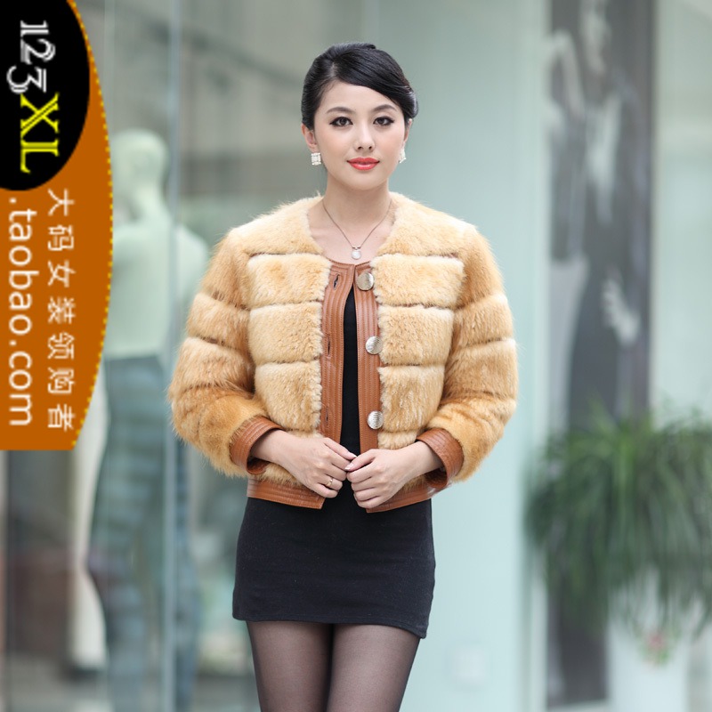 2012 autumn and winter women new arrival beaver fashion luxury wool fur coat bust 100 -