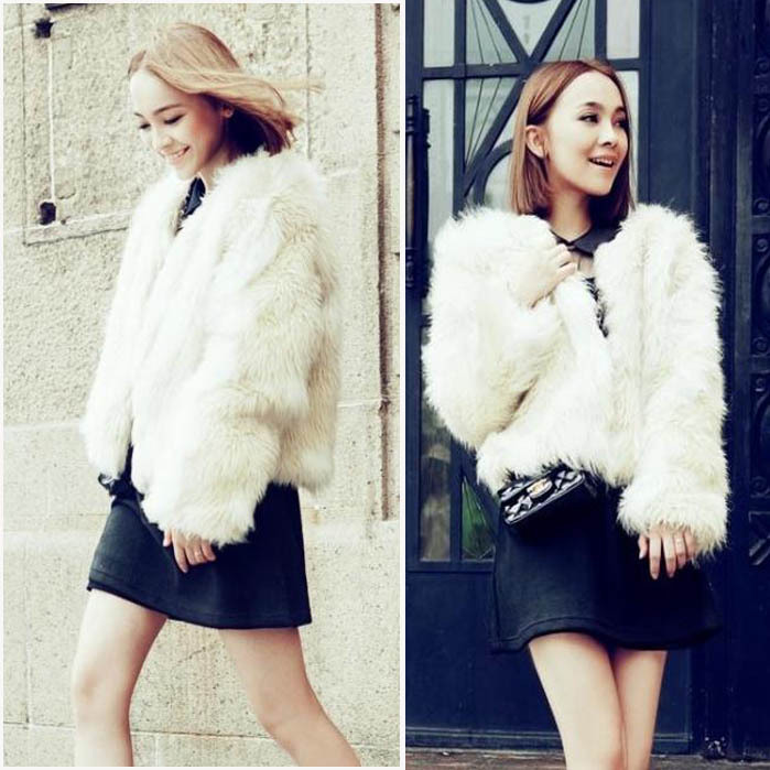 2012 autumn and winter women outerwear plus size faux Christmas thermal jacket short outerwear