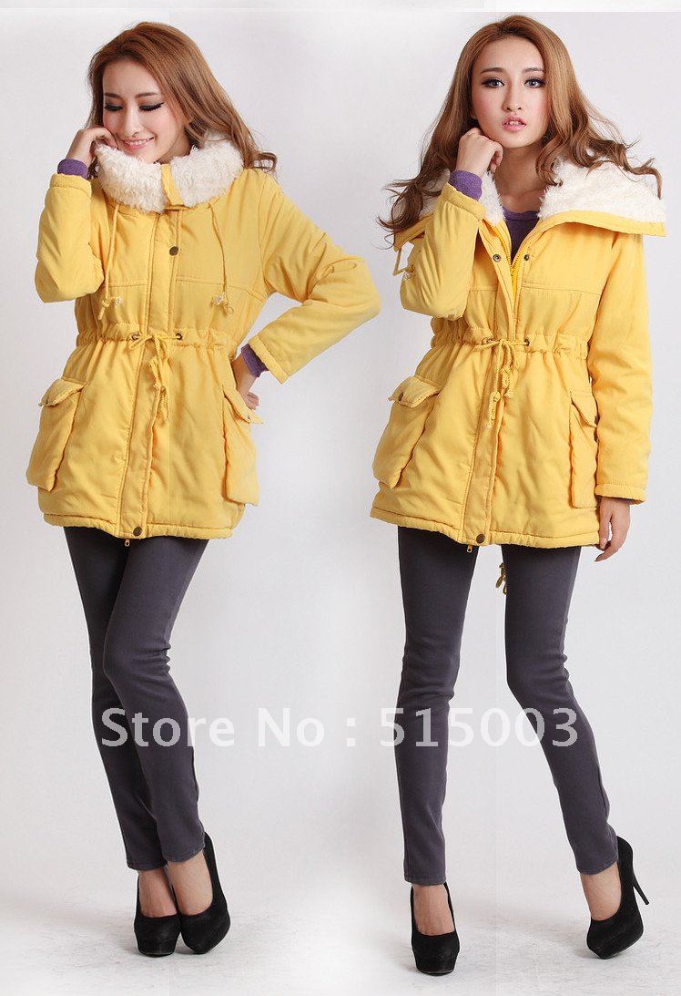 2012 autumn and winter women thermal thickening wadded jacket cotton-padded jacket outerwear female autumn and