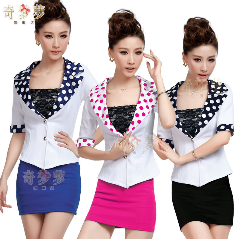 2012 autumn and winter work wear sauna, technicalness service set ol costume fifth sleeve