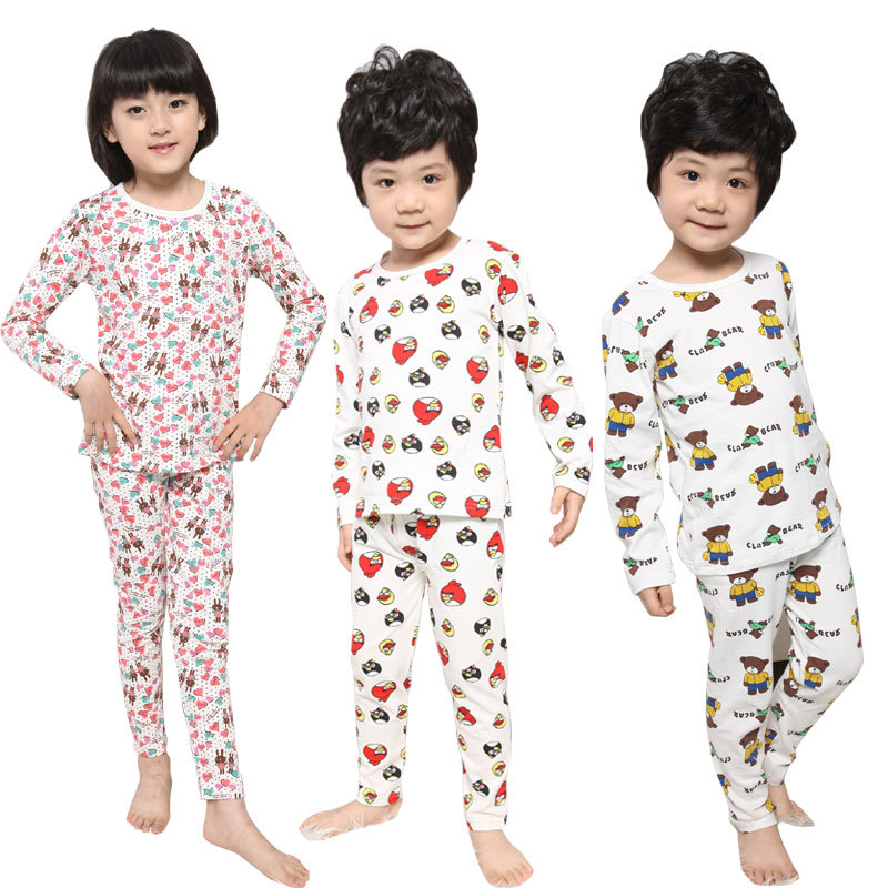 2012 autumn child underwear female child long-sleeve 100% cotton set boy child autumn underwear set 2029