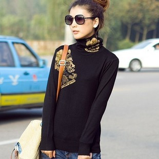 2012 autumn elegant all-match women's sweater shirt quality basic sweater