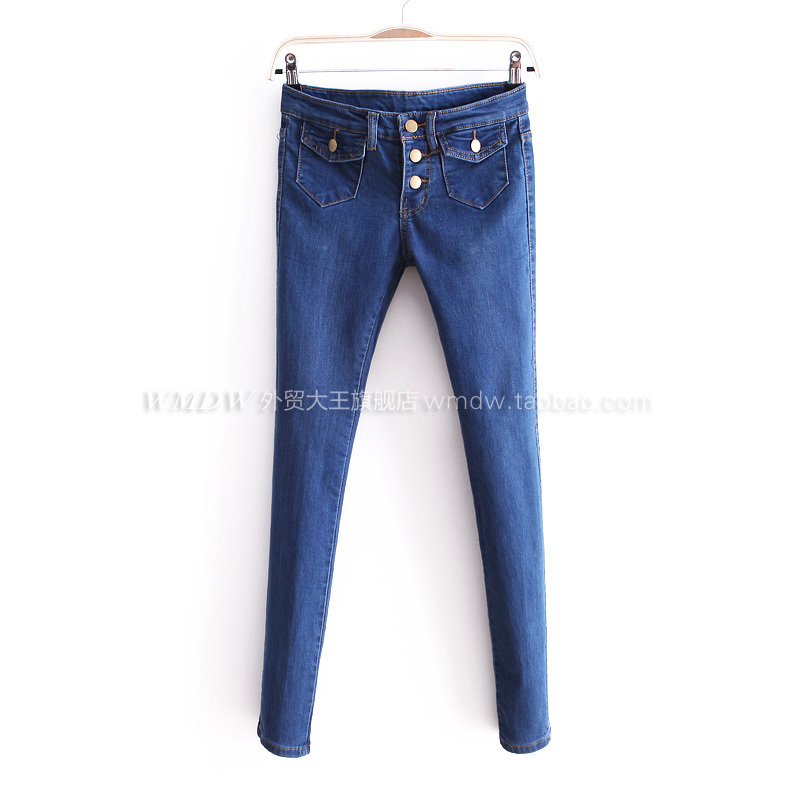 2012 autumn fashion all-match slim women's casual jeans wk1363