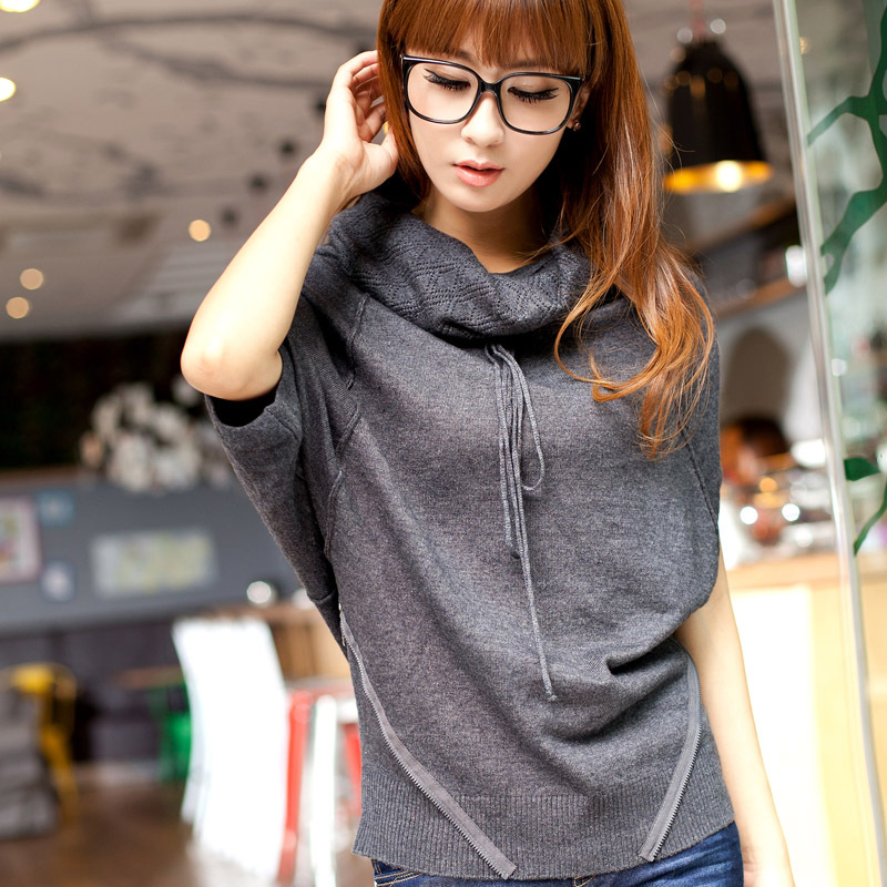 2012 autumn fashion batwing shirt personality avant-garde sweater