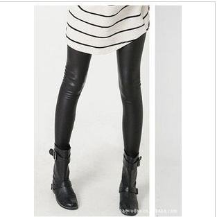 2012 Autumn fashion BLACK matt imitation leather PU leggings/sexy leggings/ star style /ankle-length pants