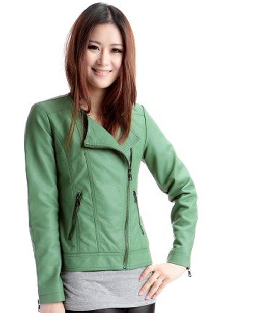 2012 autumn fashion leather jacket plus size womens PU leather jackets free shipping dropship wholesalers