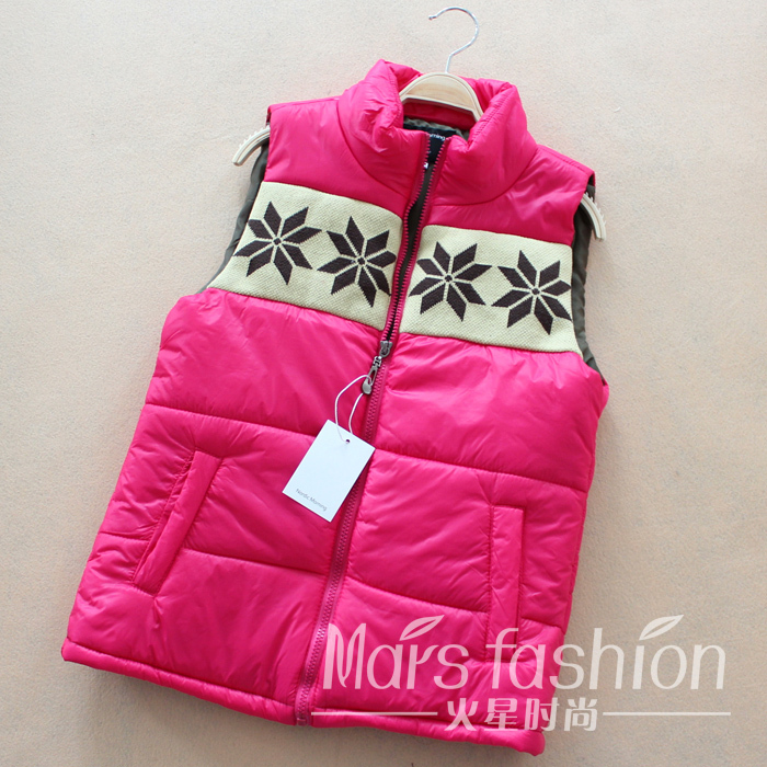 2012 autumn fashion shiny zipper style casual cotton vest outerwear