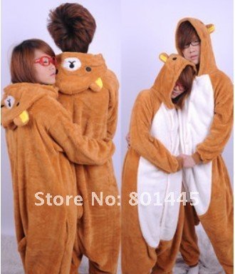 2012 autumn fleece romper bear design nonopnd love one piece stretchy sleepers for 145~185cm free shipping wholesale