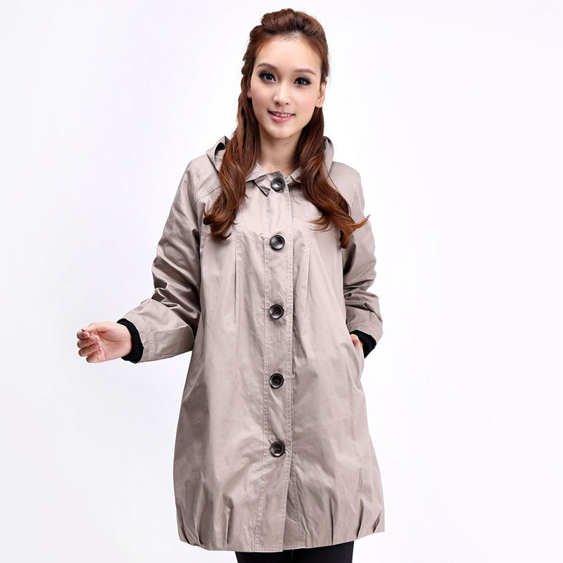 2012 autumn maternity clothing maternity top long-sleeve trench outerwear a207 plus size