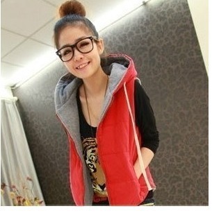 2012 autumn new arrival all-match women's hooded casual outerwear vest female fashion with a hood vest