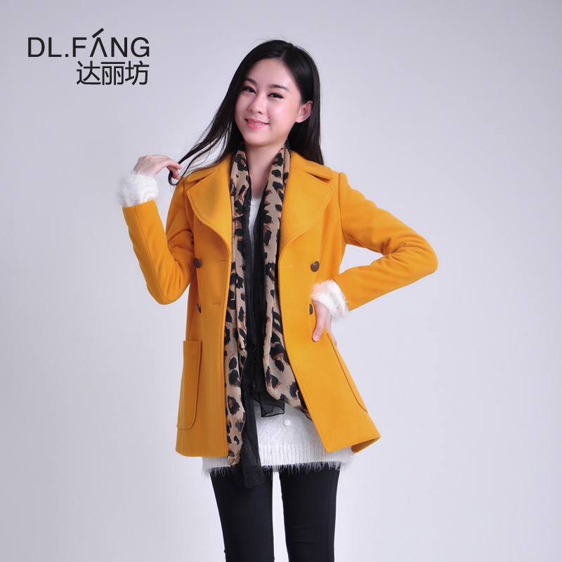 2012 autumn new arrival gentlewomen elegant double breasted preppy style slim women's trench winter outerwear - 447