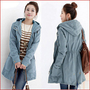 2012 autumn new arrival plus size trench female outerwear autumn and winter casual clothing outerwear