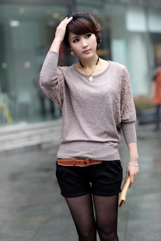 2012 autumn new arrival sweater women cashmere long-sleeve basic shirt short jacket sweater