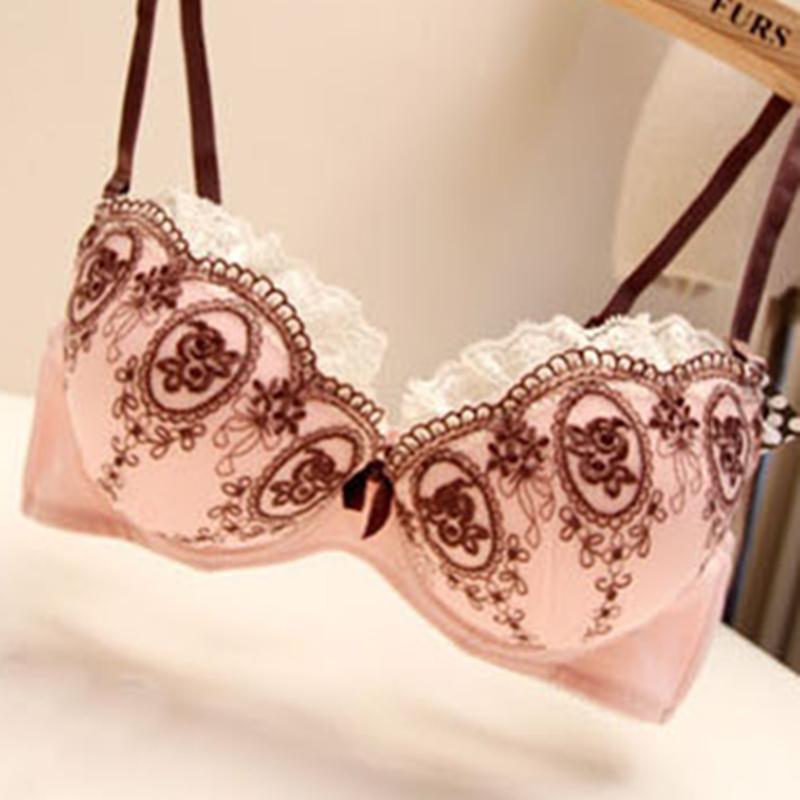 2012 autumn new arrival sweet luxury rose embroidery bra set female underwear set pants