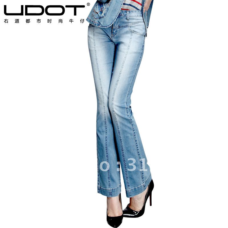 2012 Autumn new arrival woman high waist boot cut denim jeans trousers u218 24 to 30 free shipping