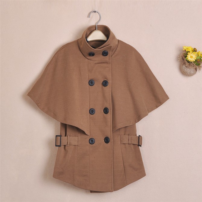 2012 autumn new arrival women's o batwing sleeve slim double breasted outerwear female 112333010080