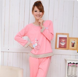 2012 autumn sleepwear women's sleepwear 100% cotton long-sleeve lounge set sleepwear