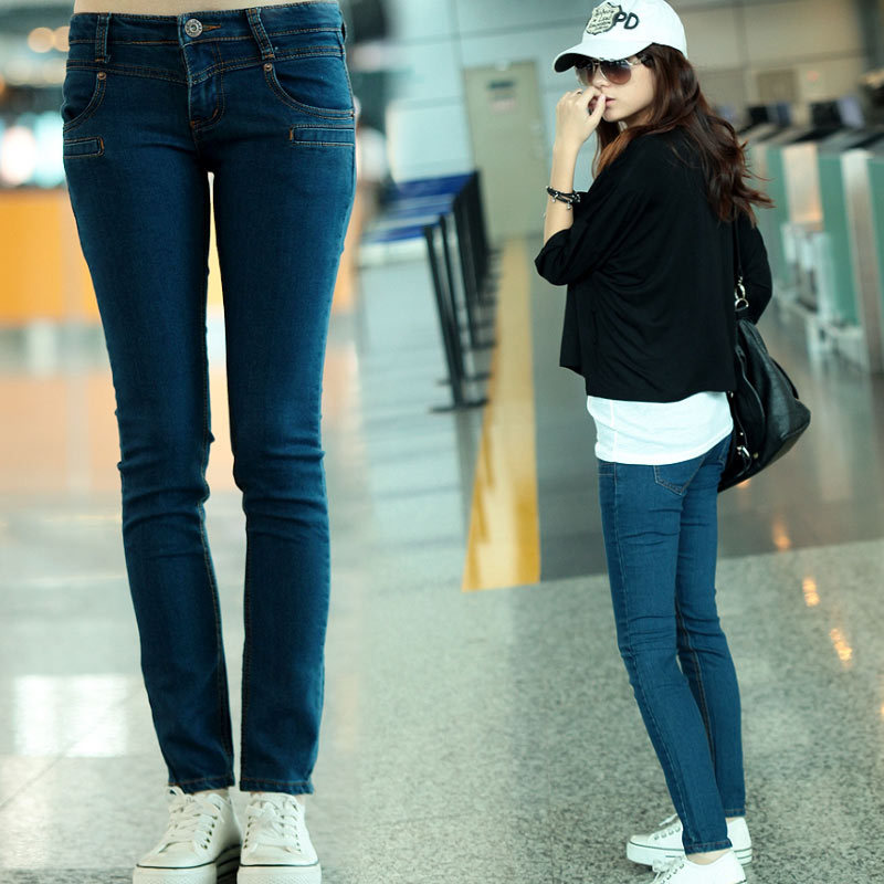 2012 autumn slim pencil pants Women jeans x9034