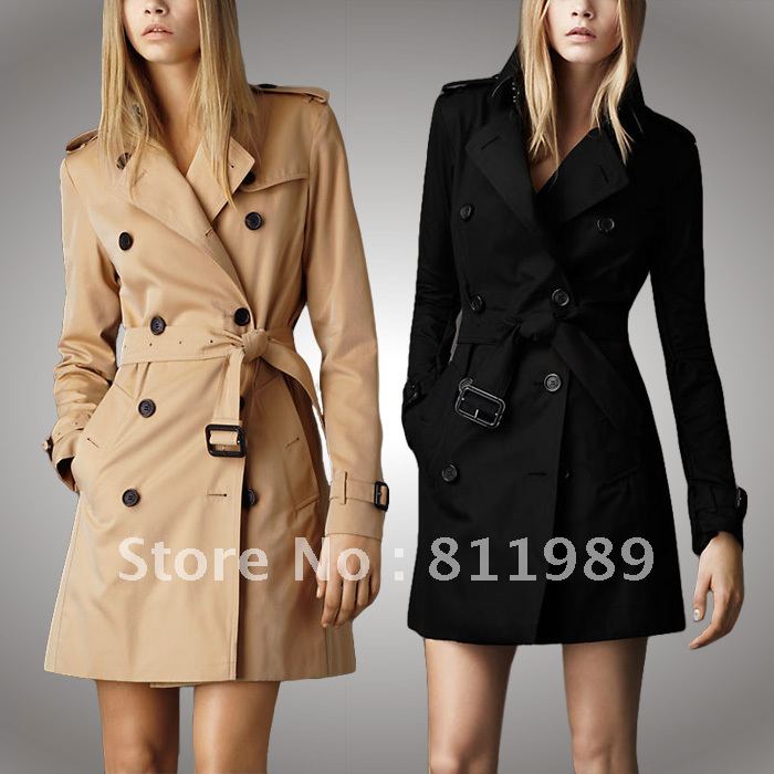 2012 autumn trench female outerwear spring and autumn medium-long fashion slim women's trench