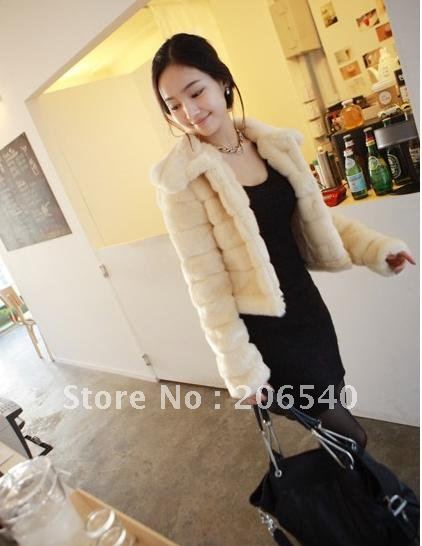 2012 autumn winter Cherryspoon temperament melting fair maiden artificial PI cao short coat