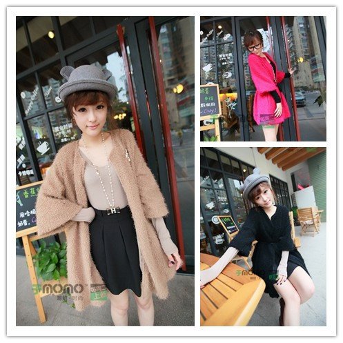 2012 Autumn Winter New Arrive Corea Style Fashion Womens Coat  Lovely  overcoat  1746