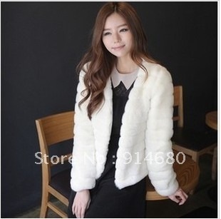 2012 autumn  winter New Style Warm long-sleeved jacket M L size White color