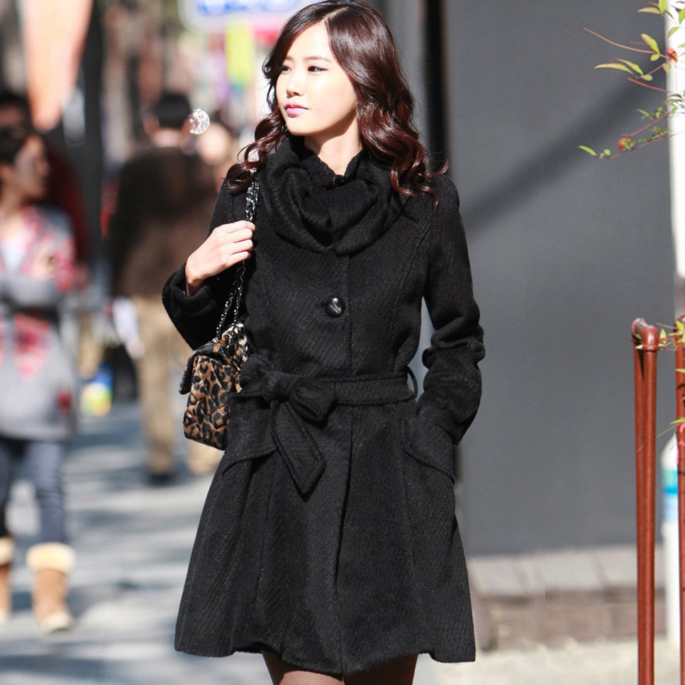 2012 Autumn & Winter Women Wool Trench Coat(M-L-XL), Free Shipping