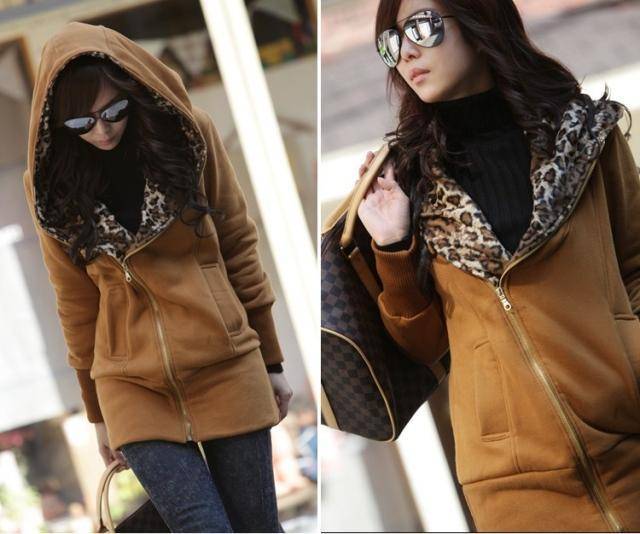 2012 autumn winters han2 ban3 fashion leopard grain leisure cardigan long-sleeved clothes guard coat A960