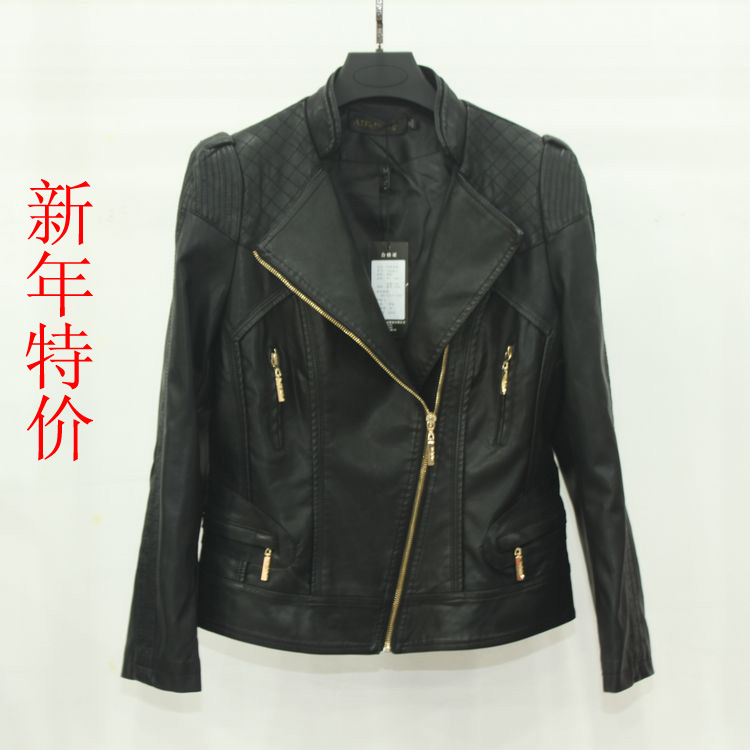 2012 autumn Women leather clothing 12xa021