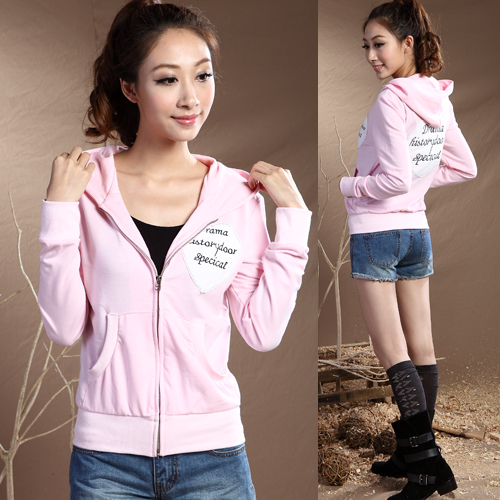 2012 autumn women's embroidered sweatshirt long-sleeve outerwear spring and autumn casual sweatshirt female cardigan coat