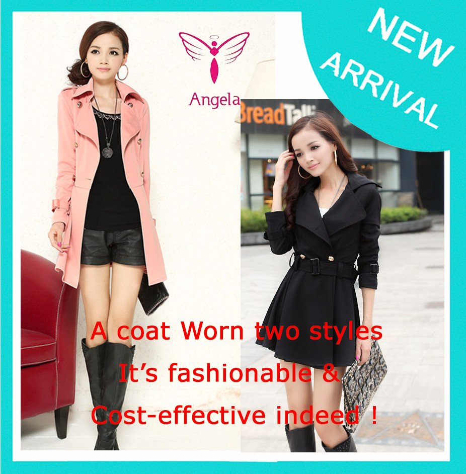 2012 autumn women's fashion all-match elegant slim trench coat dress outerwear leisure suit  WO-047