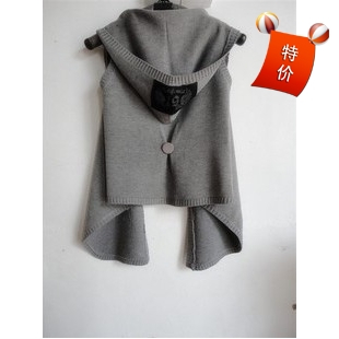 2012 autumn women's loose vest women cardigan sweater plus size small cape outerwear