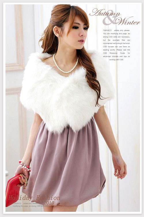 2012 autumn women's luxurious faux quality cape top outerwear collocations formal dress