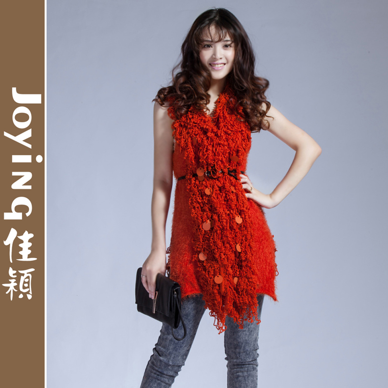 2012 autumn women's new arrival sleeveless trophonema shirt sweater high quality