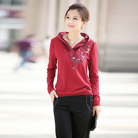 2012 autumn women's print trend long-sleeve sweater upperwear