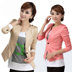 2012 autumn women's short jacket women's spring and autumn coat slim short design blazer