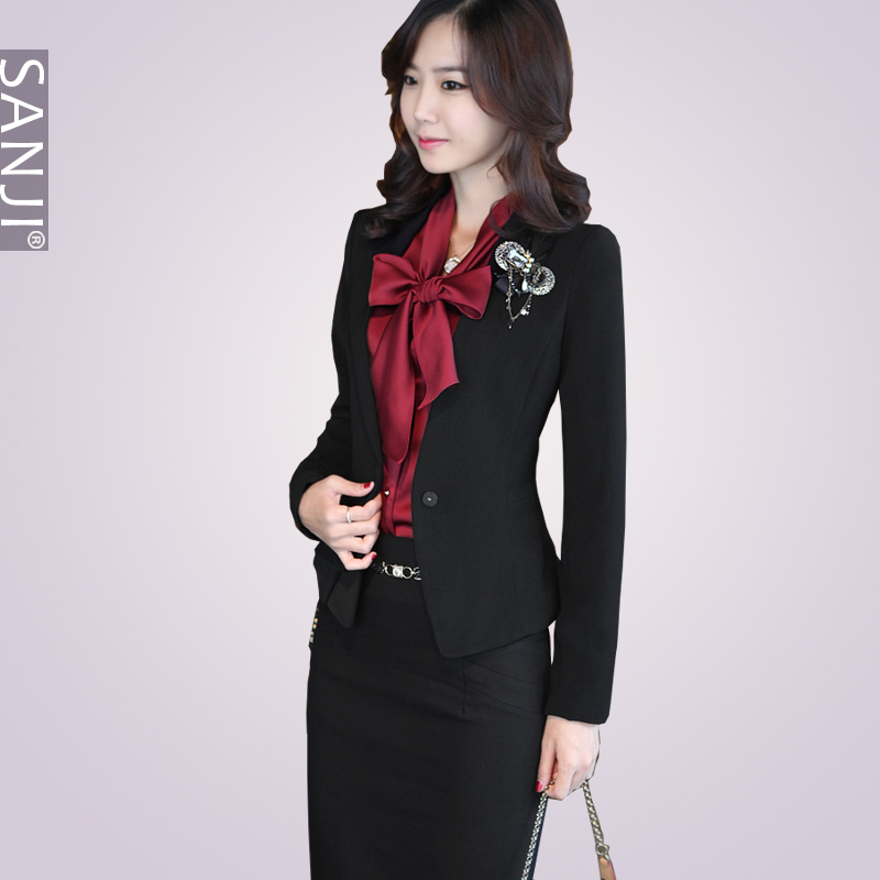 2012 autumn women's work wear blazer slim ol professional set professional shirt dresses