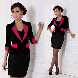 2012 autumn work wear female professional women's blazer bust skirt formal work wear