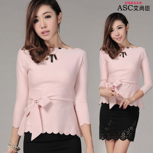 2012 autumn work wear formal ol laciness long-sleeve women's skirt