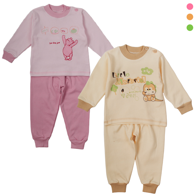 2012 baby lobster underwear 100% cotton sleepwear combed cotton antibiotic cartoon underwear autumn and winter home