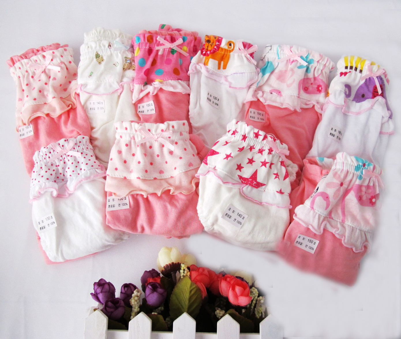 2012 baby summer laciness pants bread female child panties thin