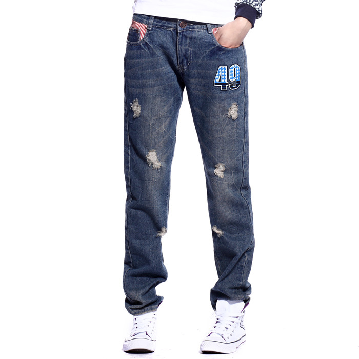 2012 backwa-rds and digital brief distrressed denim trousers 6803 p65