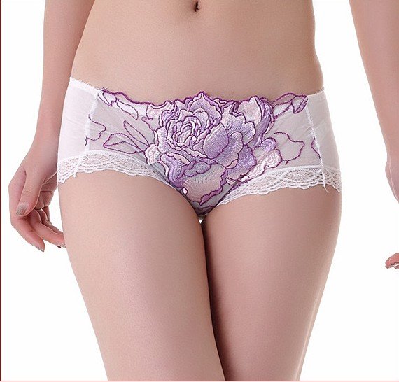 2012  Big romantic rose Women's underwear   sexy  brief pants    Comfortable pants  CF1342