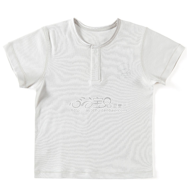 2012 bush-rope carpenter's summer 100% cotton baby underwear pa805-122f baby short-sleeve pullover