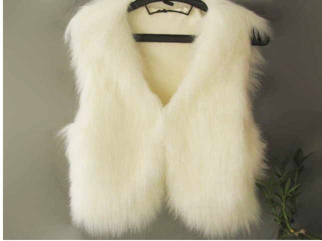 2012 cape vest faux vest fur vest outerwear