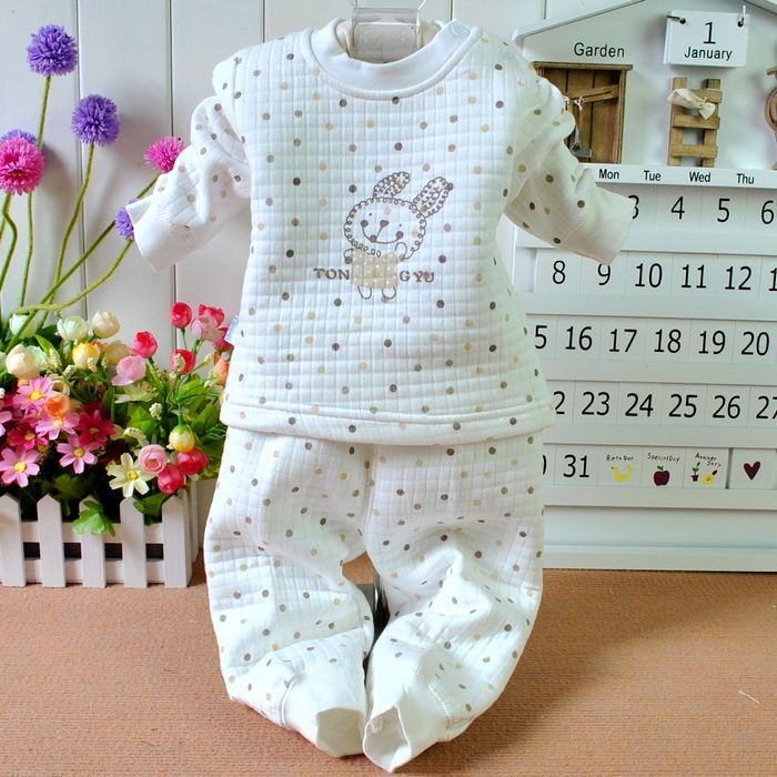 2012 child autumn and winter male thermal underwear set infant 100% cotton twinset