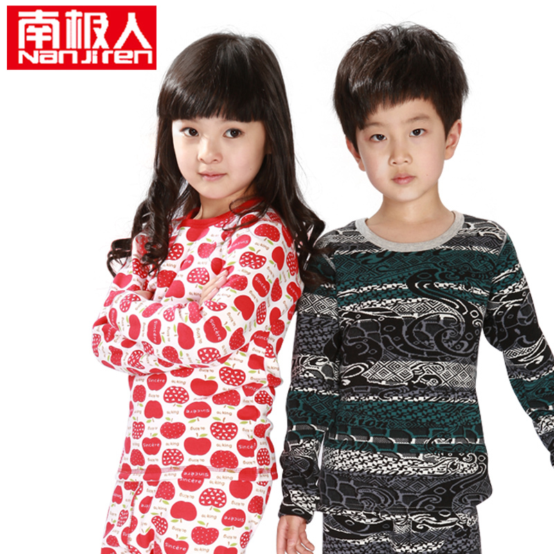 2012 child print thermal underwear thermal set