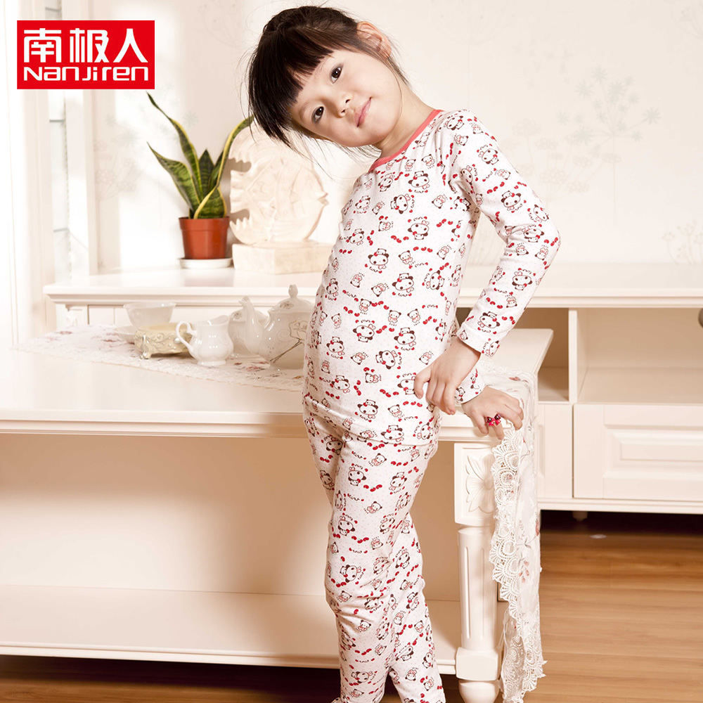 2012 child underwear 100% cotton set long johns long johns tare panda n1220023