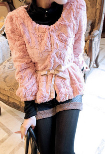 2012 clasps skirt faux leather belt milk trophonema outerwear faux short jacket female