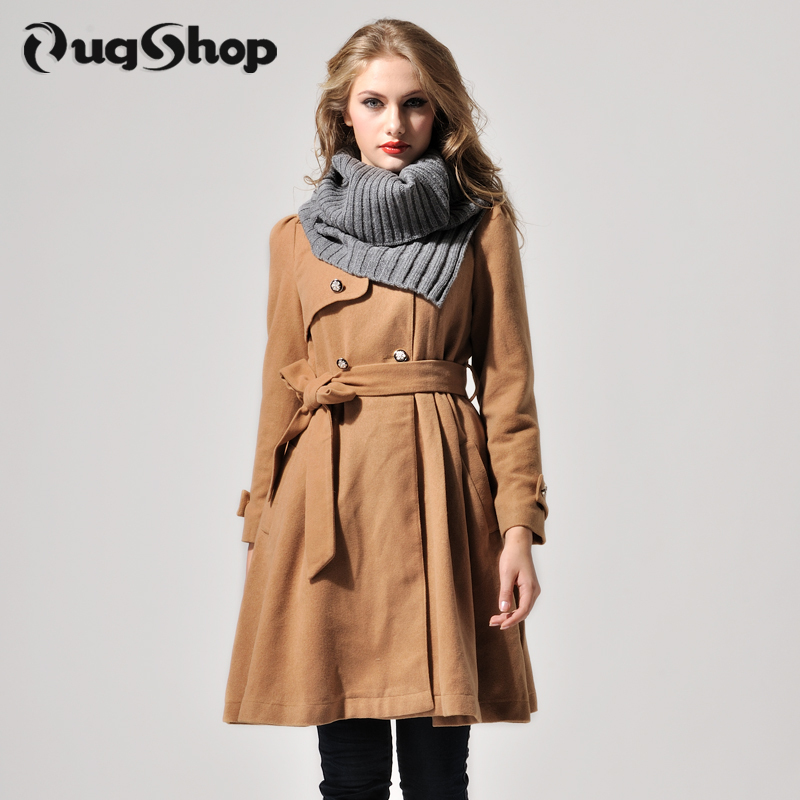 2012 classic quality o-neck trench outerwear overcoat